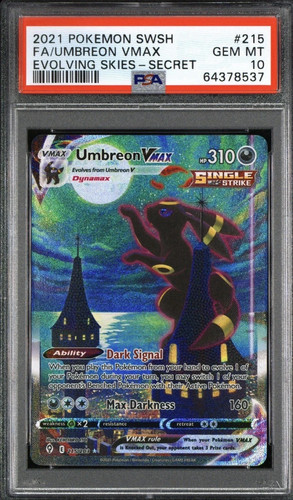 Umbreon vmax psa - umbreon, evolving